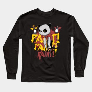 Panda Paint Painter Artist Art Long Sleeve T-Shirt